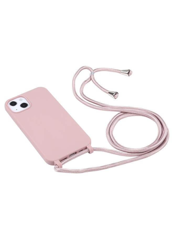 زبون جراب لهاتف iPhone 13، جراب واقٍ من مادة TPU بألوان الحلوى مع حبل - Image 2