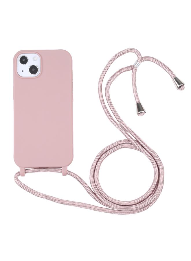 زبون جراب لهاتف iPhone 13، جراب واقٍ من مادة TPU بألوان الحلوى مع حبل - Image 1