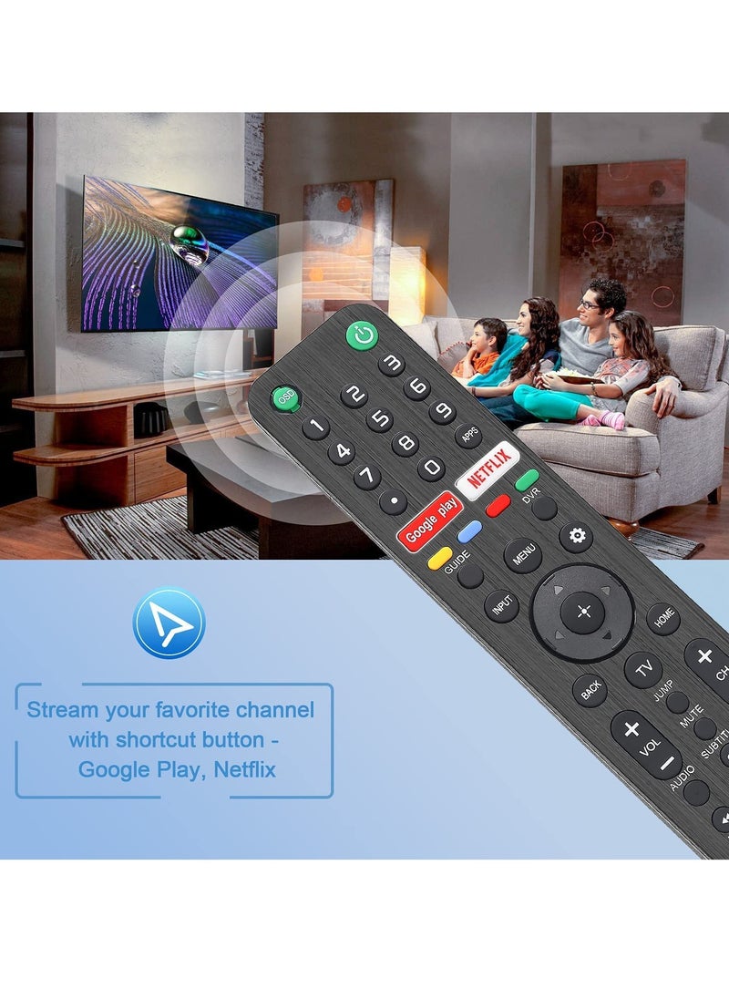 ELTRAZONE - RMF-TX500U Universal Remote Control for Sony Smart TV Bluetooth Remote All Sony Bravia LED OLED LCD 4K UHD HDTV HDR Android TV, with Google Play, Netflix Button - Image 1