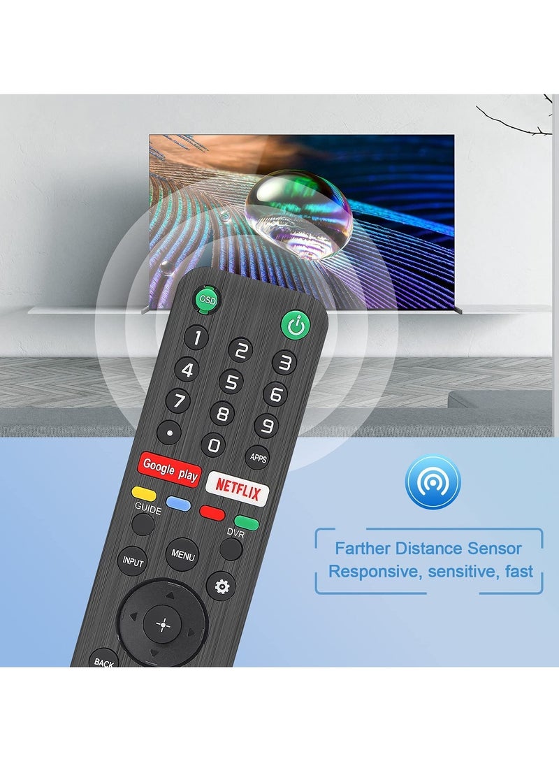 ELTRAZONE - RMF-TX500U Universal Remote Control for Sony Smart TV Bluetooth Remote All Sony Bravia LED OLED LCD 4K UHD HDTV HDR Android TV, with Google Play, Netflix Button - Image 1