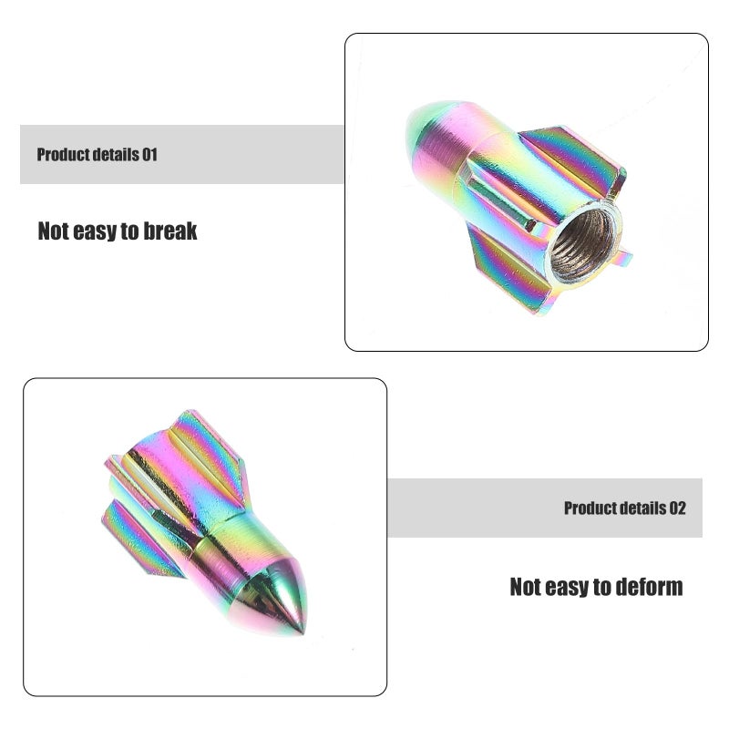 4 Pcs Aluminum Tire Valve Stem Caps For Car SUV Motorcycle Bike Wheel - Image 3