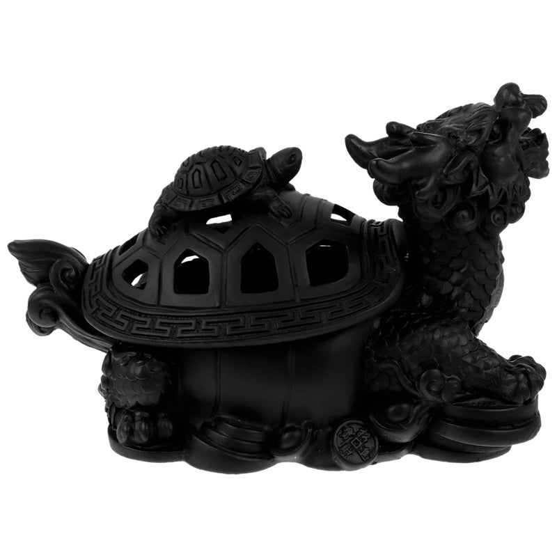 2pcs Dragon Tortoise Incense Burner with Lid Aromatherapy Ornament - Image 1