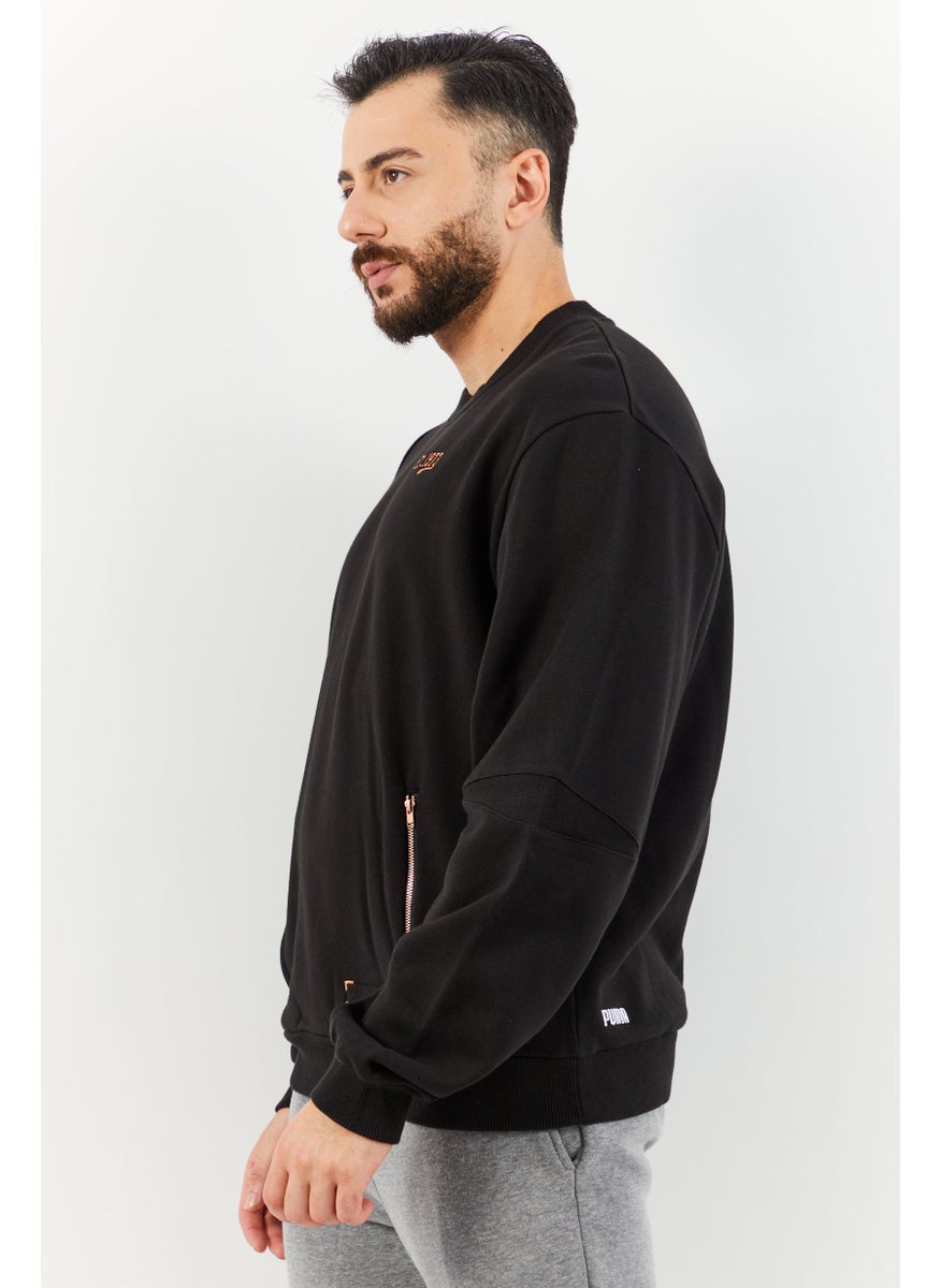 PUMA Men Regular Fit Training Sweatshirt, Black  - Image 3