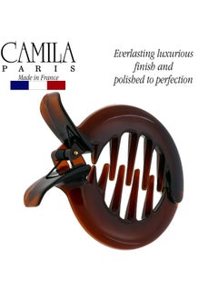 CAMILA Paris Cp1362 French Hair Clip For Women Girls Round Fish Hair Claw Clips Ponytail Holder Fashion Durable And Styling Hair Accessories For Women Strong Hold No Slip Grip Made In France  - Image 5
