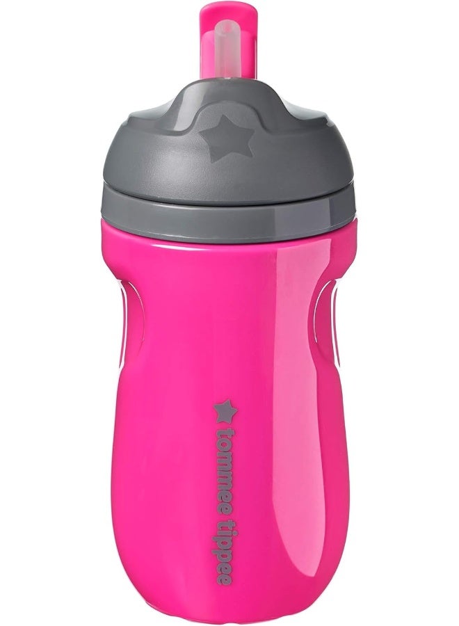 Tommee Tippee Insulated Straw Toddler Tumbler Cup â€“ 12+ Months, 1pk, Pink 549358 - Image 1