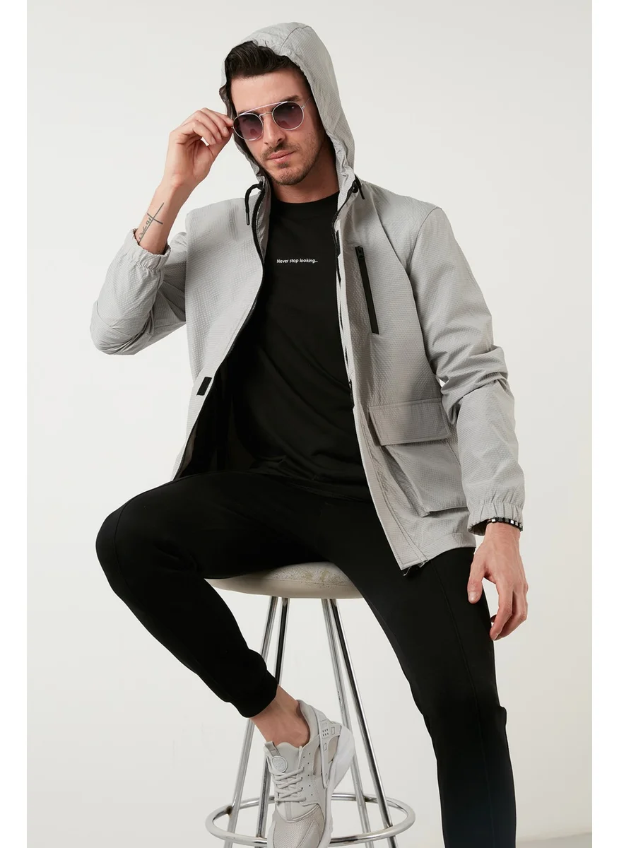 Buratti Hooded Zippered Pocket Coat Men's Coat 5711304
