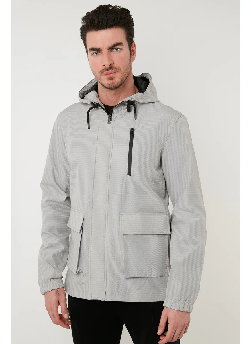 Buratti Hooded Zippered Pocket Coat Men's Coat 5711304