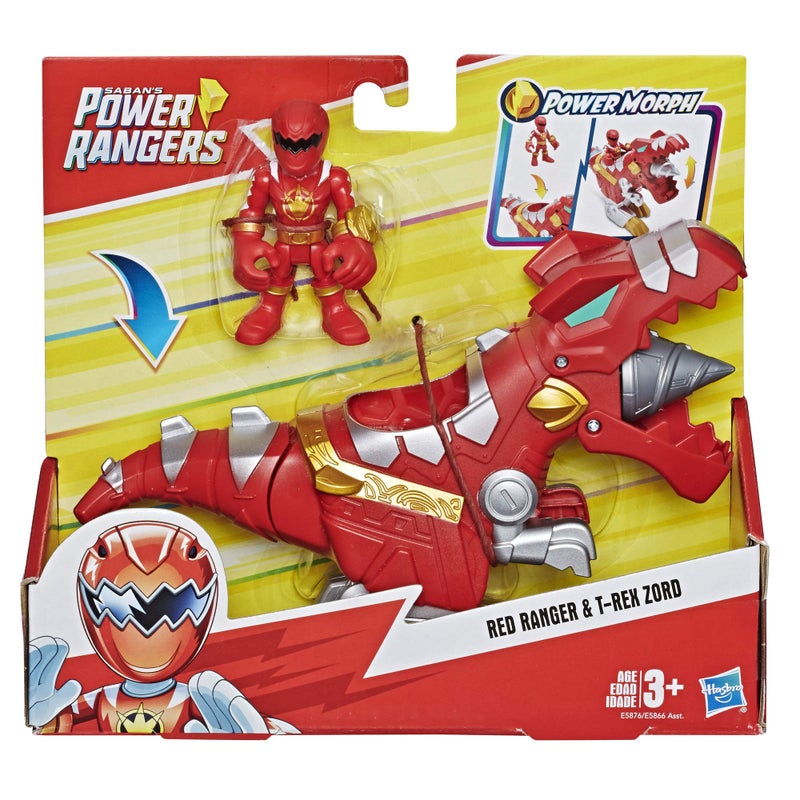 PlaySkool Heroes Power Rangers Red Ranger  TRex Zord 2 Pack 3 Action Figure  Zord Set Collectible Toys for Kids Ages 3  Up - Image 3
