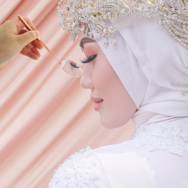 💄 مرآة للرموش من الفولاذ المقاوم للصدأ أداة مكياج للسيدات للمنزل والصالون مقاس 9 5x4 سم لتعديل الرموش - Image 4