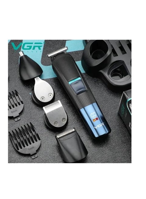 مجموعة حلاقة احترافية V-108 10 في 1 بشاشة LED متعددة الاستخدامات للعناية الكاملة