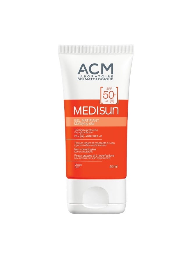 ACM Medisun Mattifying Gel SPF 50, Matte Finish Sunscreen Gel 40ml