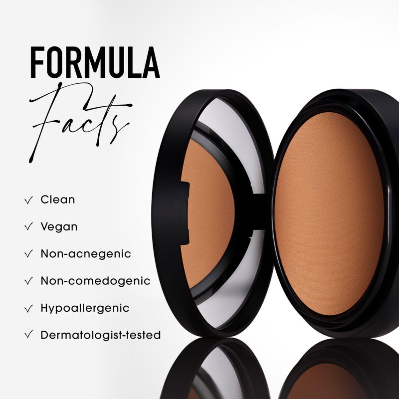 bareMinerals Barepro 24HR Skin-Perfecting Powder Foundation, Matte Pressed Powder Foundation Full Coverage with Plant-Based Squalene, Oil Control, Vegan - Light 20 Warm - Image 5