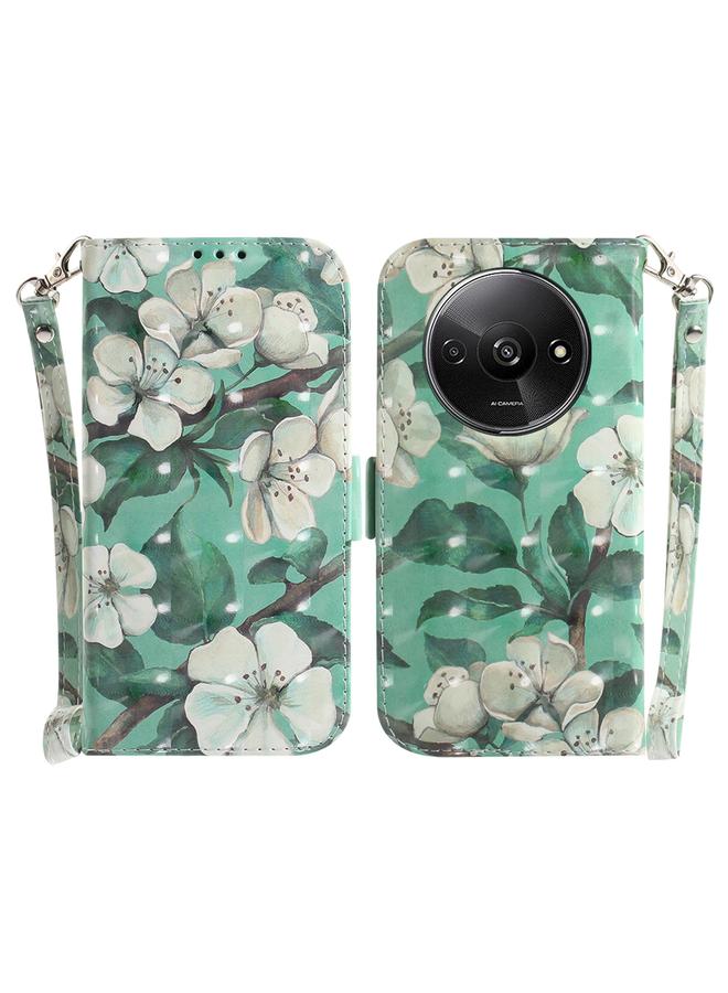 The Bros Case For Xiaomi Redmi A3 3D Colored Horizontal Flip Leather Phone Case