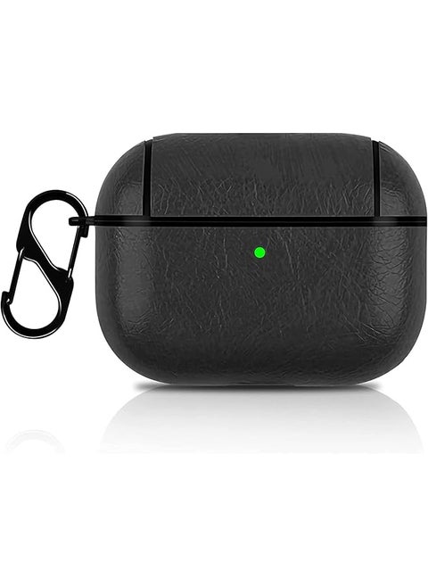 Compatible With Airpods 3 Case Cover Elegant Pu Leather Shockproof Protective Case Cover With Keychain For Airpods 3Rd Generation Charging Case 2021 Released Front Led Visible