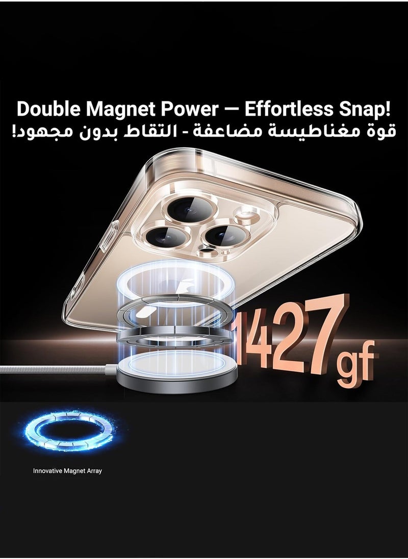 Techie - Apple iPhone 16 Pro Max 2024 Clear Case with MagSafe – Slim, Anti-Yellowing Cover with Camera Lens Protection, Magnetic Holder Compatible - Image 1