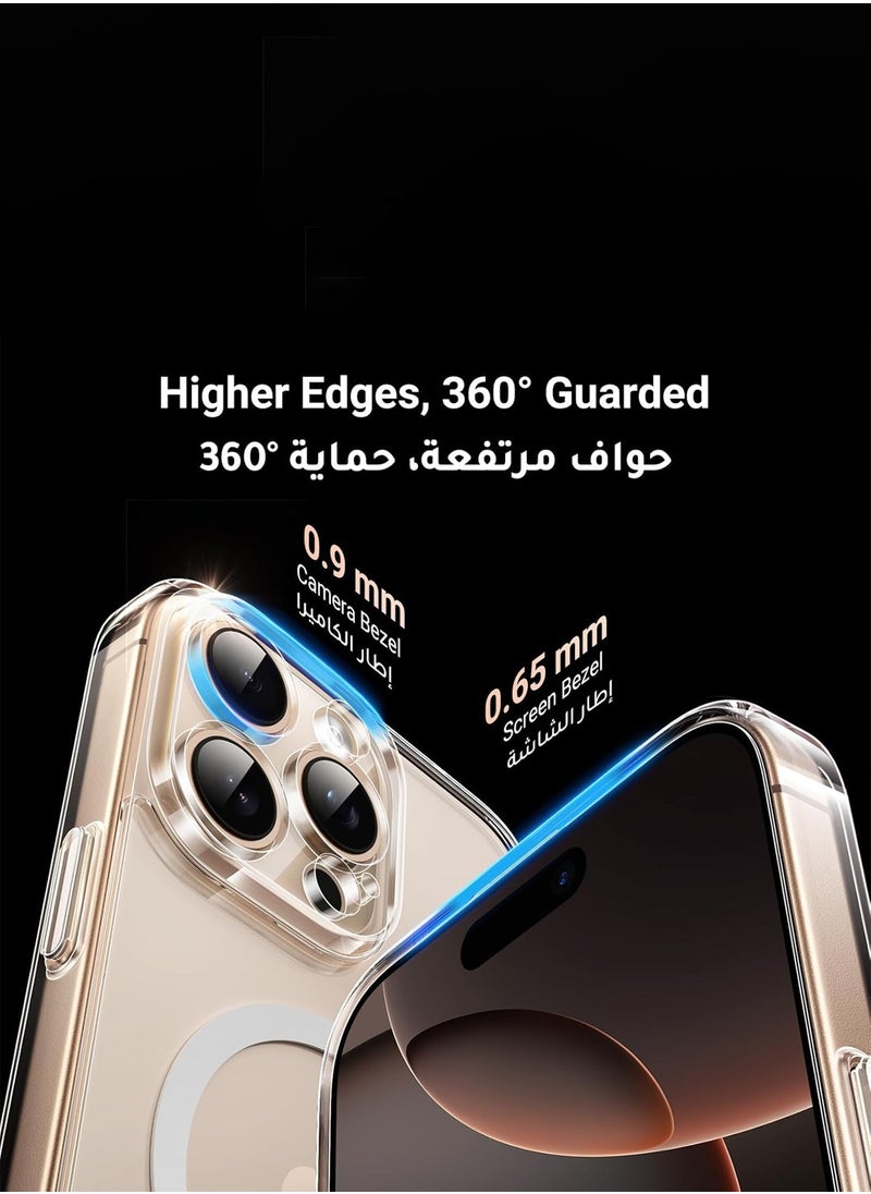 Techie - Apple iPhone 16 Pro Max 2024 Clear Case with MagSafe – Slim, Anti-Yellowing Cover with Camera Lens Protection, Magnetic Holder Compatible - Image 1