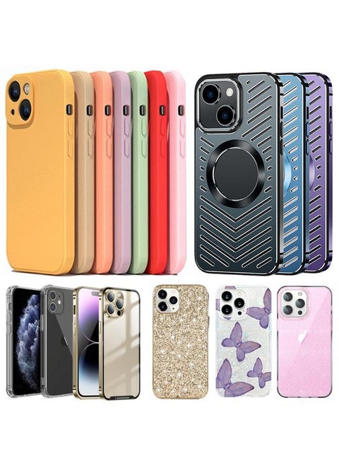 100-Pack Bulk Buy Phone Case For iPhone 13 Series, Clearance Cases Insanely Low Prices, Style and Color Match Randomly