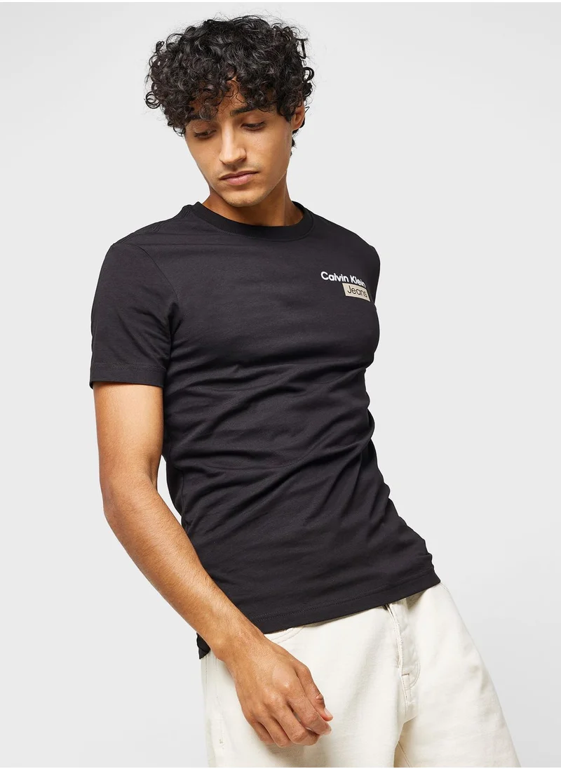 Calvin Klein Jeans Logo Crew Neck T-Shirt