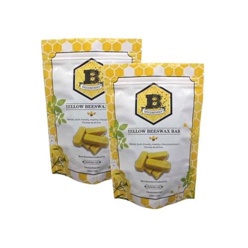 BEESWORKS Yellow Beeswax Bars (12 oz) | 100% Pure, Cosmetic Grade, Triple-Filtered Beeswax for DIY Skin Care, Lip Balm, Lotion and Candle Making (1 oz Bars - 2 Packages of 6) - Image 2