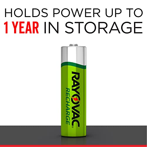 RAYOVAC Rechargeable AA Batteries (8 Pack), NiMH Double A Rechargeable Batteries - Image 4