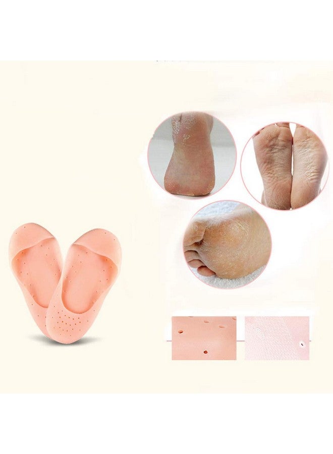 TOPHAVEN Anti Crack Full Length Silicone Foot Protector Moisturizing Socks for Foot-Care and Heel Cracks - Image 3