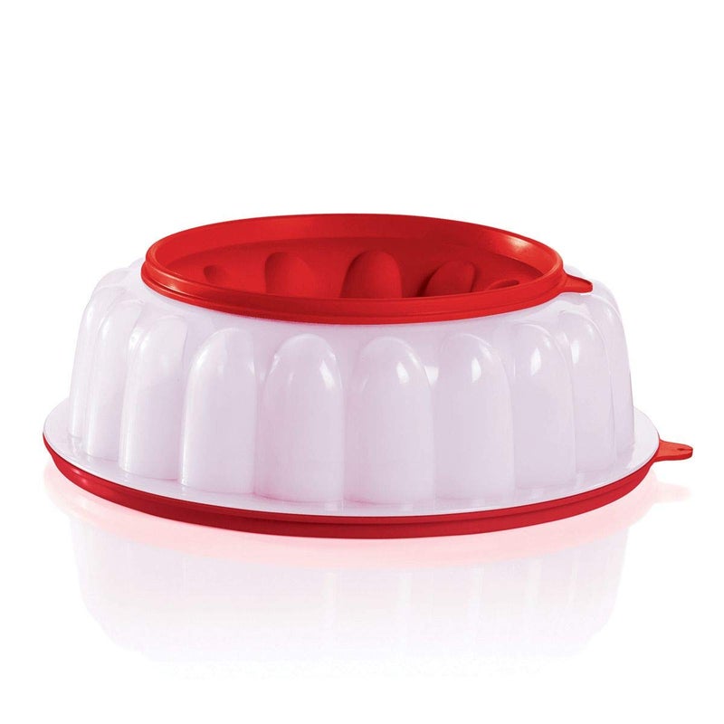 Tupperware Jel-Ring Jello Mold Ice Ring in Chili Red - Image 4