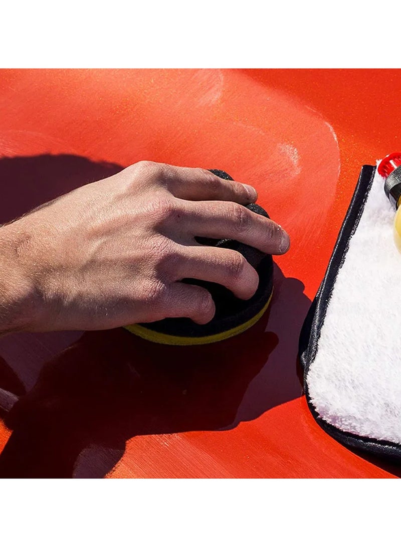 Comfortable Grip Car Detailing Sponge Foam Pad Applicator For Waxing And Polishing - Image 5