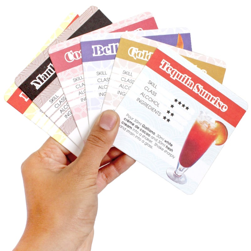 SUCK UK Cocktail Recipe Drink Mats - Image 1