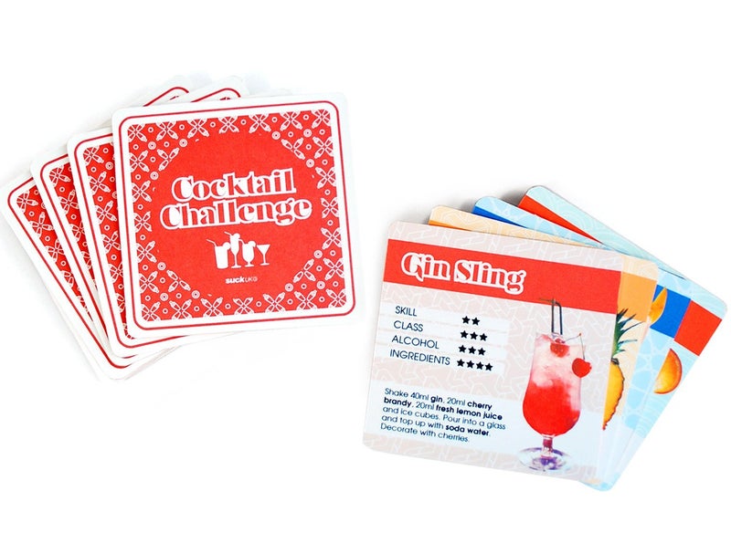 SUCK UK Cocktail Recipe Drink Mats - Image 3