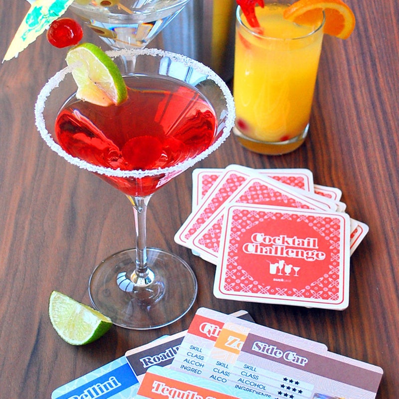 SUCK UK Cocktail Recipe Drink Mats - Image 2