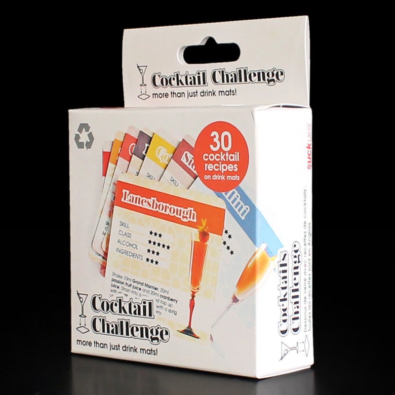 SUCK UK Cocktail Recipe Drink Mats - Image 4