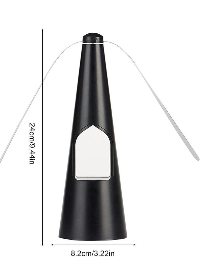 SYOSI Fly Fans for Tables Fans for Outdoor Table and Tabletop Fans with LED Tea Lights for Decorations Lightweight Odor Free Fly Repellent Fan Keep Flies Away from Your Food Enjoy Outdoor Meal Black - Image 5