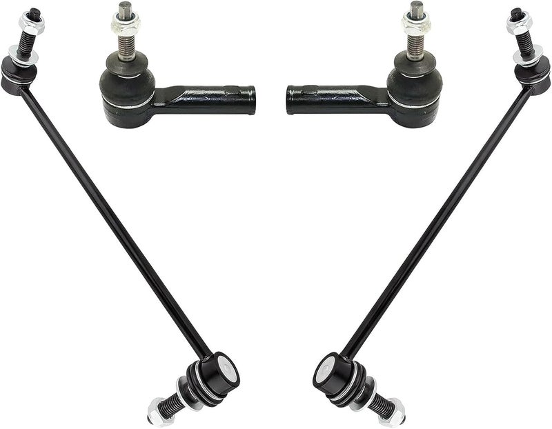 PartsW 4 Pc Front Stabilizer Sway Bar Links & Outer Tie Rod Ends Suspension Kit for Ford Explorer 2011-2019 & Police Interceptor Utility 2013-2019 - Image 1