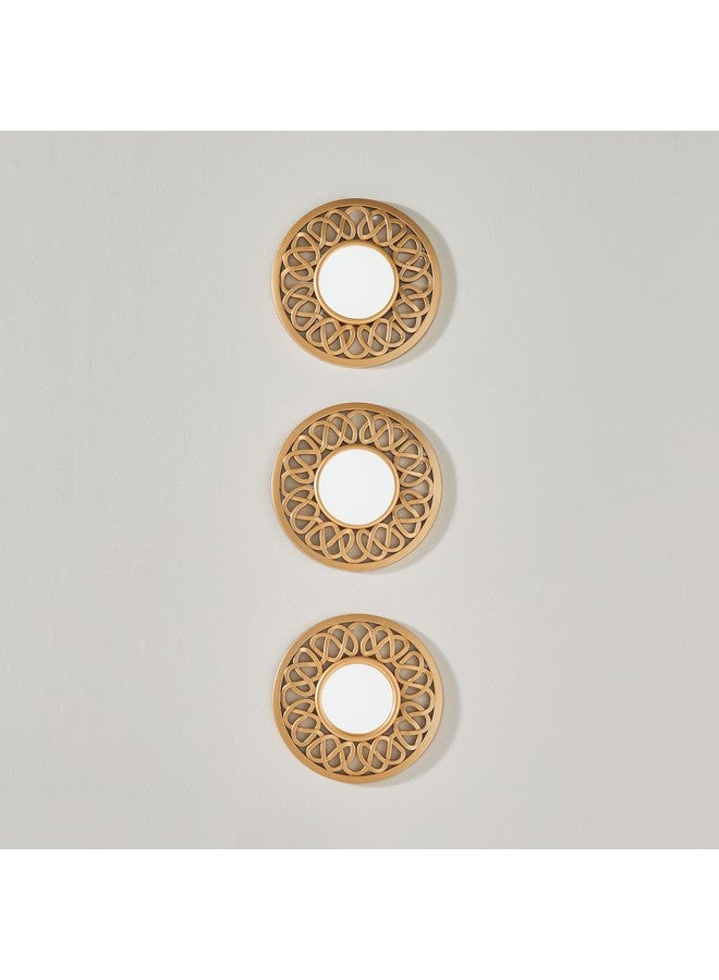 Home Box مجموعة مرايا زخرفية فايز 3 قطع 25 × 25 سم - Image 2