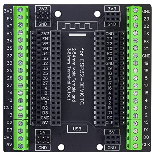 whiteeeen for ESP32 Super Breakout Board 3.81mm / 0.15" Terminal GPIO Expansion Board 3 Types Outputs for ESP32-DevKitC ESP-WROOM-32 Block PCB - Image 1