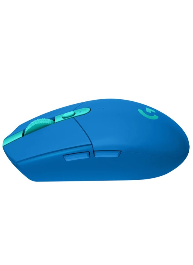 LOGI Logitech G304 Lightspeed wireless gaming mouse,HERO Sensor,Zero smoothing/acceleration/filtering,200 – 12,000 DPI,6 Programmable Button,250h Battery Life,On-Board Memory,Blue  - Image 4
