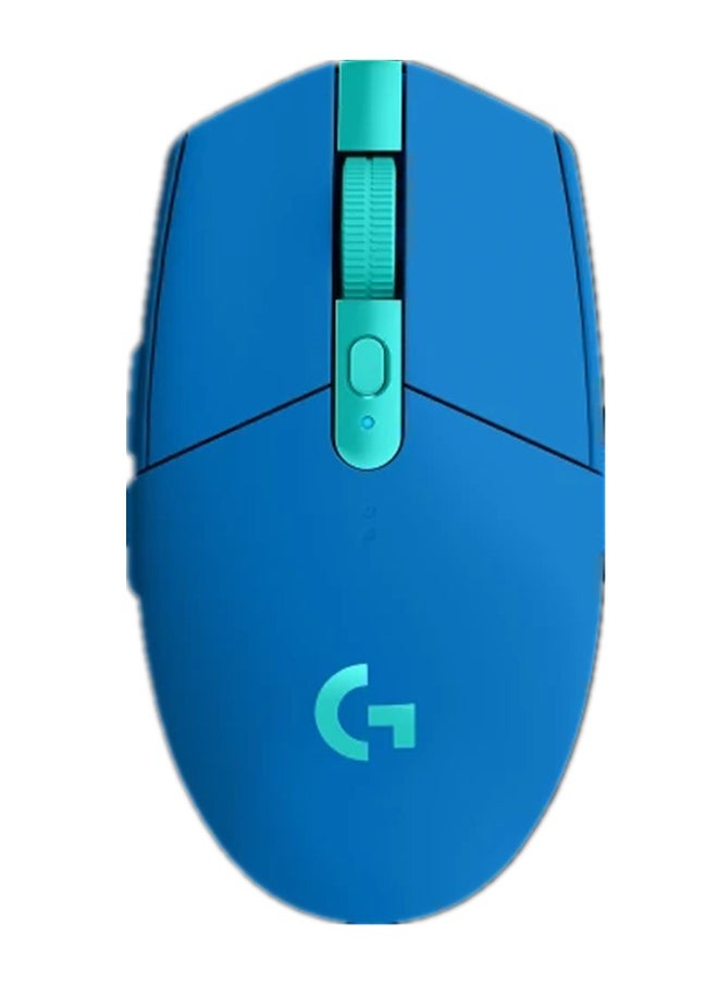 LOGI Logitech G304 Lightspeed wireless gaming mouse,HERO Sensor,Zero smoothing/acceleration/filtering,200 – 12,000 DPI,6 Programmable Button,250h Battery Life,On-Board Memory,Blue  - Image 1