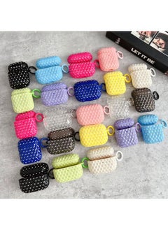 Generic Sheep Point Drill Earphone Set Suitable For Apple Headset Wireless Bluetooth Airpods Pro2 Generation Solid Color Protective Cover-Colour:Transparent Black-Applicable Model:Airpods1/2 Generation  - Image 2