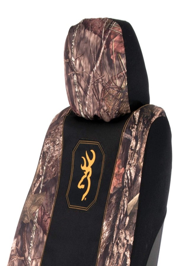 براوننج أغطية مقاعد أمامية وخلفية عالمية من براوننج، مقاومة للماء للسيارات والشاحنات وسيارات الدفع الرباعي، عبوة من قطعتين، بنمط موسى أوك بريك أب كانتري - Image 2