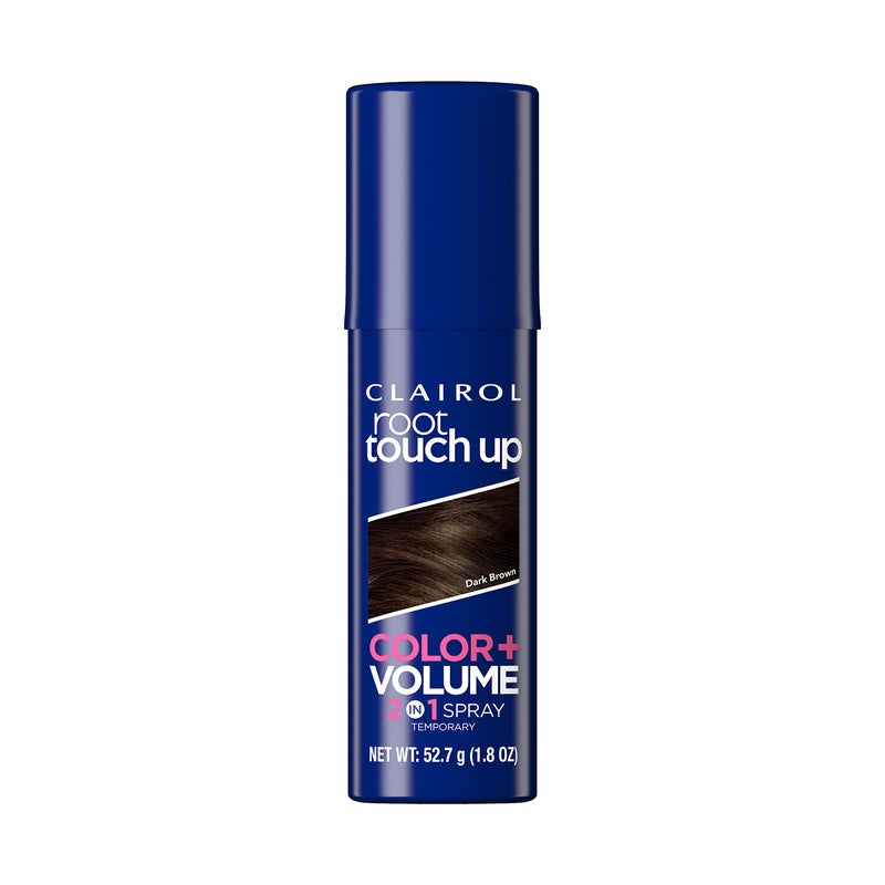 Clairol Root Touch-Up Color + Volume 2-in-1 Temporary Spray, Dark Brown Hair Color, Pack of 1 - Image 1