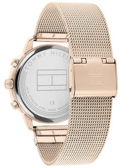 TOMMY HILFIGER Tommy Hilfiger Analogue Multifunction Quartz Watch for women with Carnation gold colored Stainless Steel mesh bracelet - 1782303  - Image 3