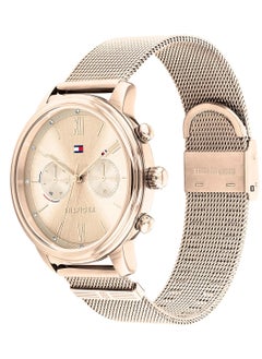 TOMMY HILFIGER Tommy Hilfiger Analogue Multifunction Quartz Watch for women with Carnation gold colored Stainless Steel mesh bracelet - 1782303  - Image 2