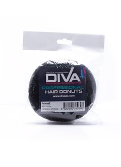 Diva Diva Black Hair Bun Sponge No.4 – Effortless Styling Tool for Fuller, Voluminous Buns 