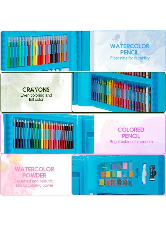 Jourvent 208 PCS Art Supplies Drawing Art Kit for Kids Adults Set with Oil Pastels Crayons, Colored Pencils Paint Brush Watercolor for Budding Artists Kids Teens Boys Girls - Image 4