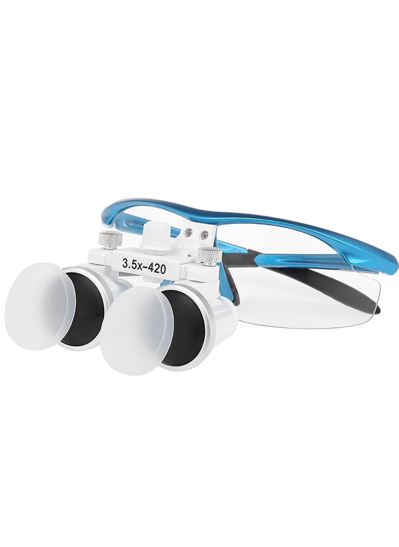 Generic Dental Binocular Loupes 3.5X 420mm Dental Magnifier Optical Glass Dentists Surgical Loupes  - Image 1