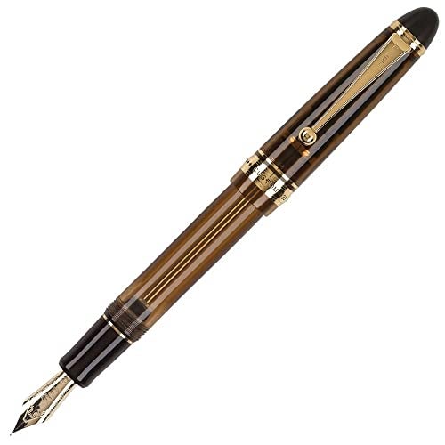 PILOT Custom 823 Fountain Pen, Amber Barrel, Fine Nib, Blue Ink (60558) - Image 1