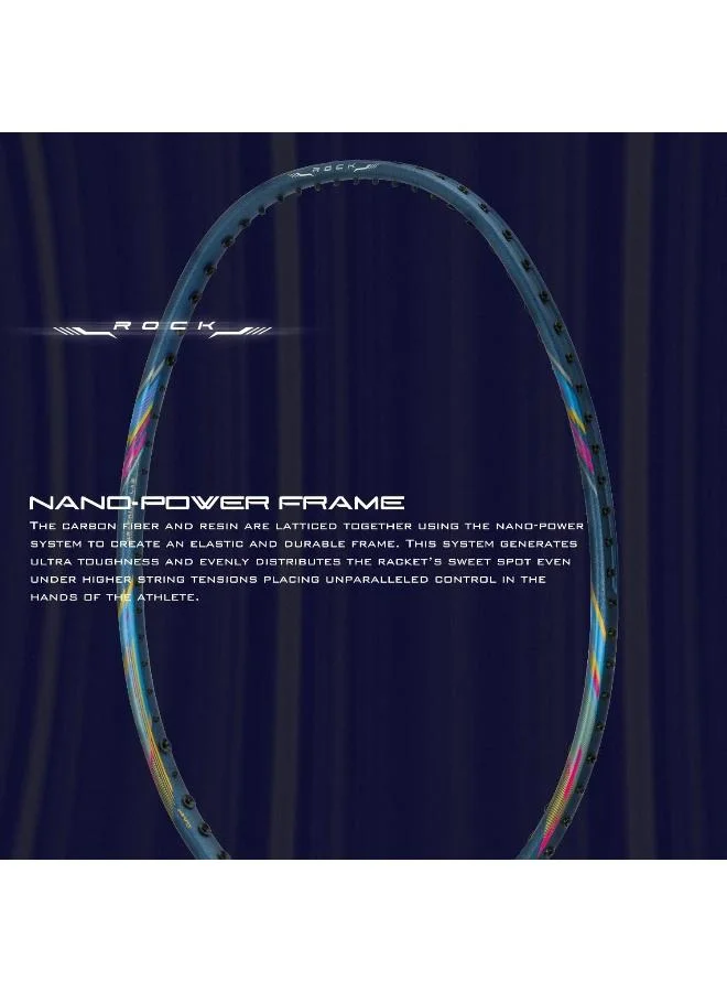 HUNDRED Rock 88 Carbon Fibre Strung Badminton Racket With Full Racket Cover