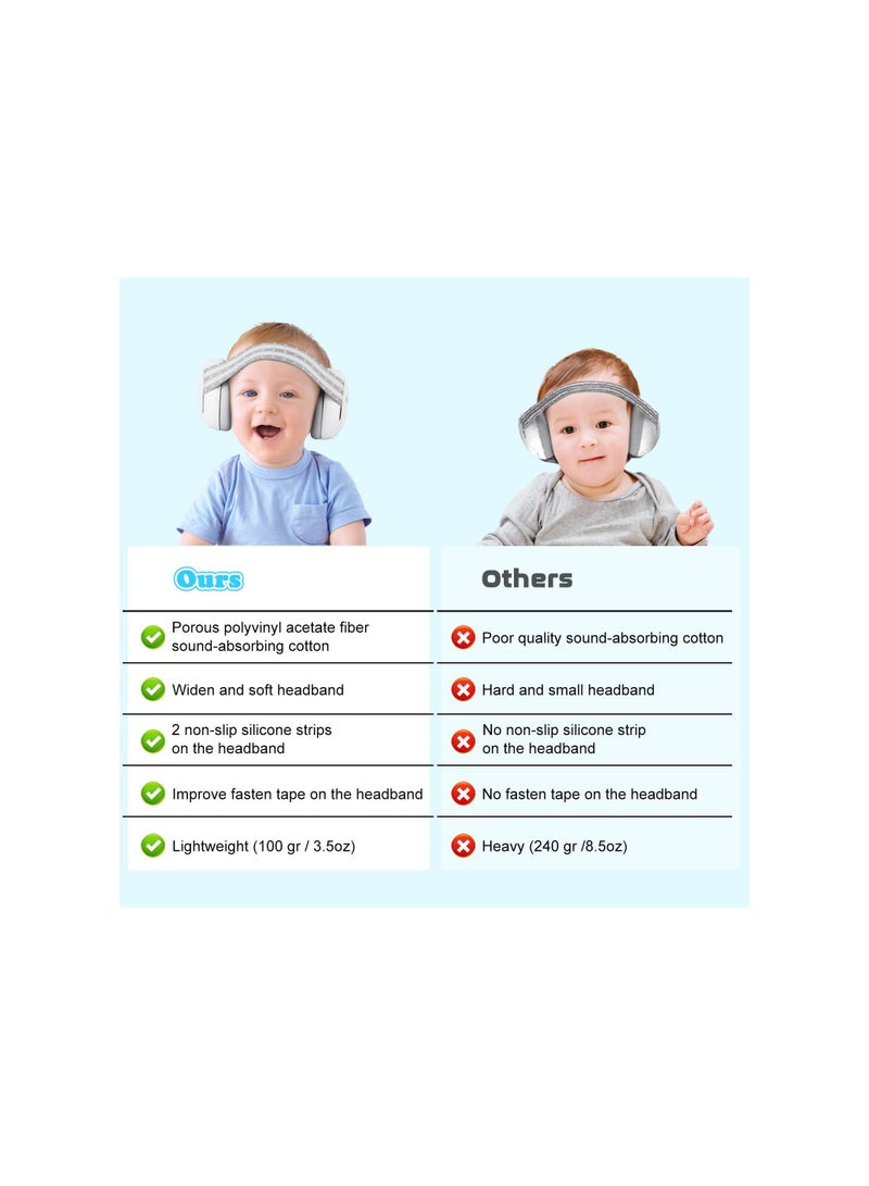 SOLARAE Noise Cancelling Headphones for Babies and Toddlers (Up to 36 Months) - Ear Protection for Sleep, Travel, Concerts, and Events. Perfect Hearing Safety for Infants! - Image 5