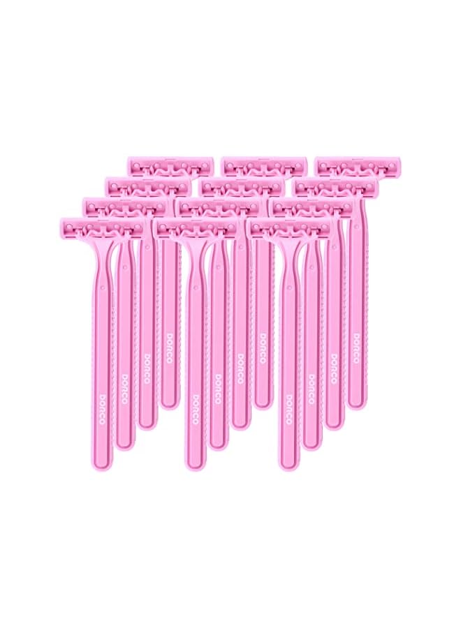 DORCO Long Handle Women'S Shaving Razors In Poly Bag 5 Pieces - Image 2