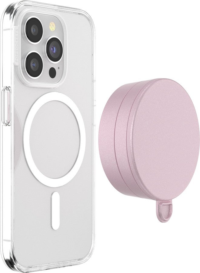 بوب سوكيتس حامل هاتف PopSockets متعدد الأسطح، قابل للفصل، متوافق مع MagSafe® - لون وردي باهت - Image 2